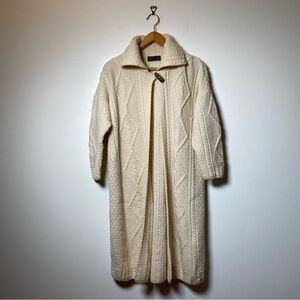 Blarney Made in Ireland Long Wool Cardigan Coat